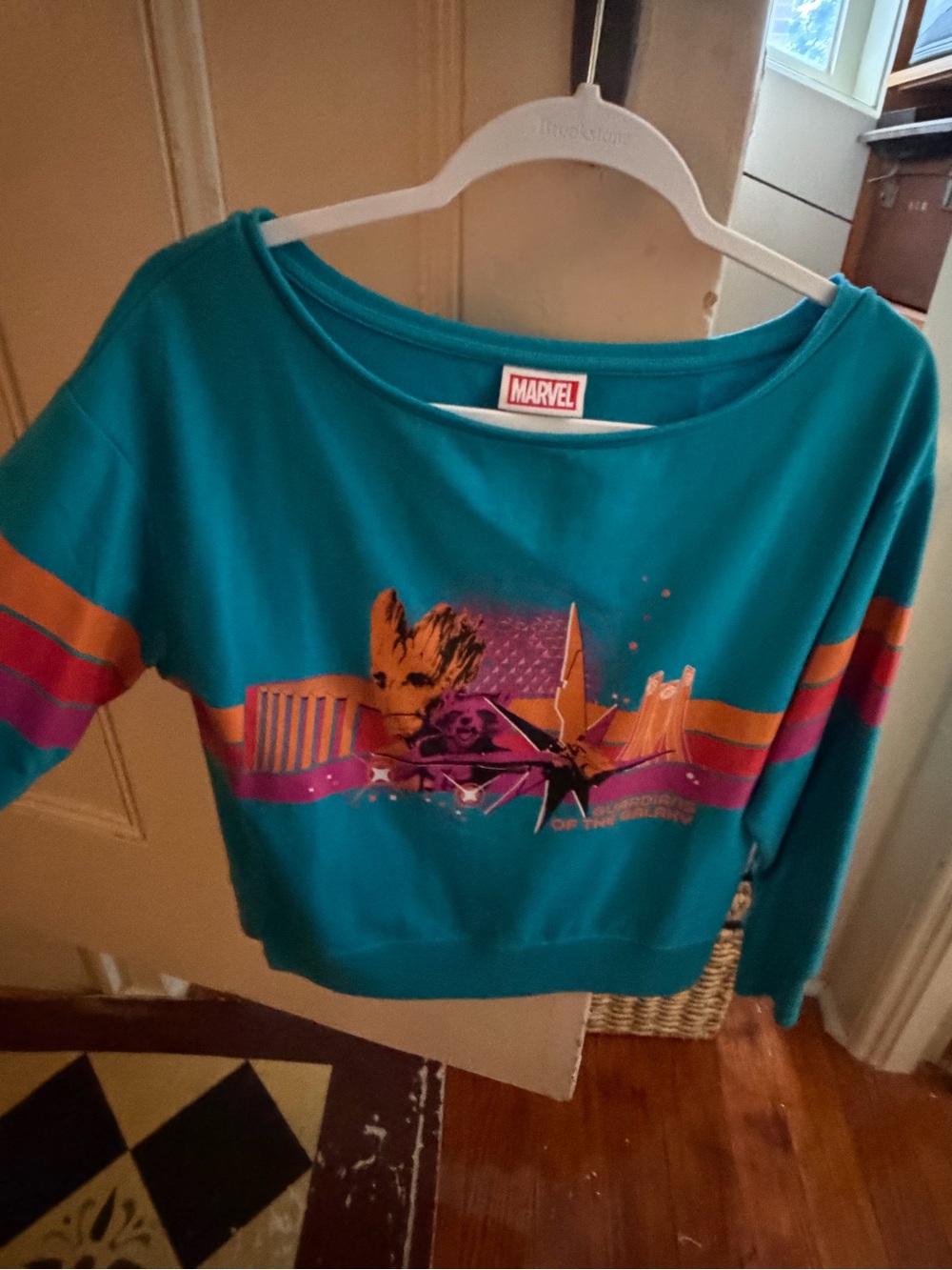 Marvel Guardians of the Galaxy Off-Should Sweatshirt Disney Parks